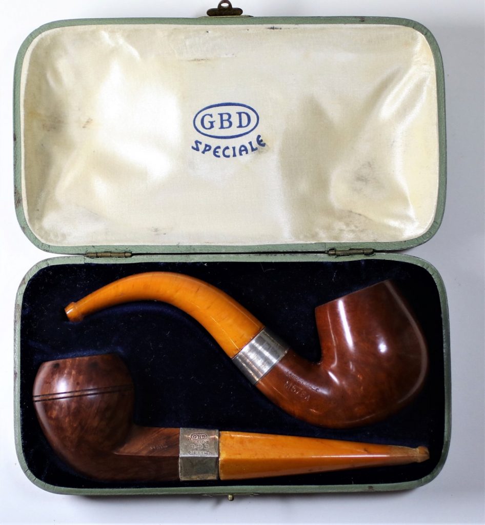 Cased GBD Speciale Briar Pipes Image