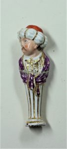 Chelsea Porcelain Turk Pipe Stopper (Sold as pair) Image