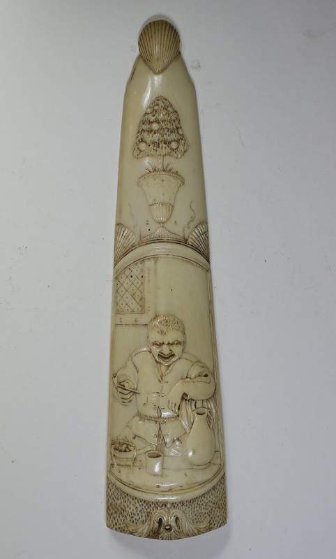 Antique Dutch Ivory Snuff Rasp Image