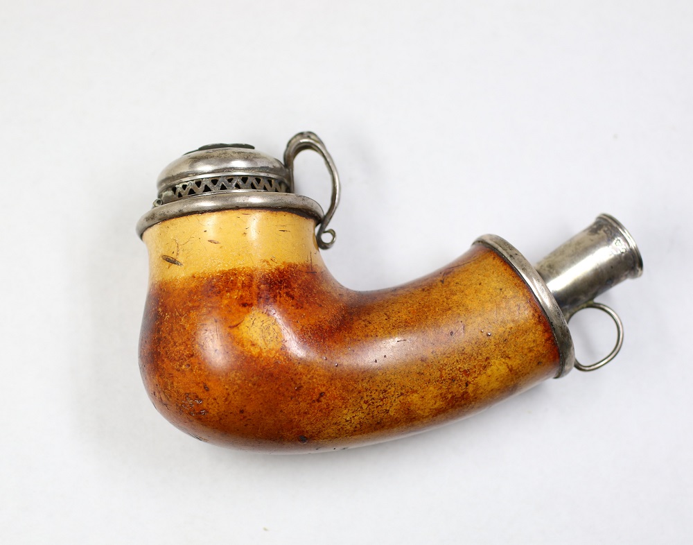 Silver Mounted Meerschaum Pipe Image