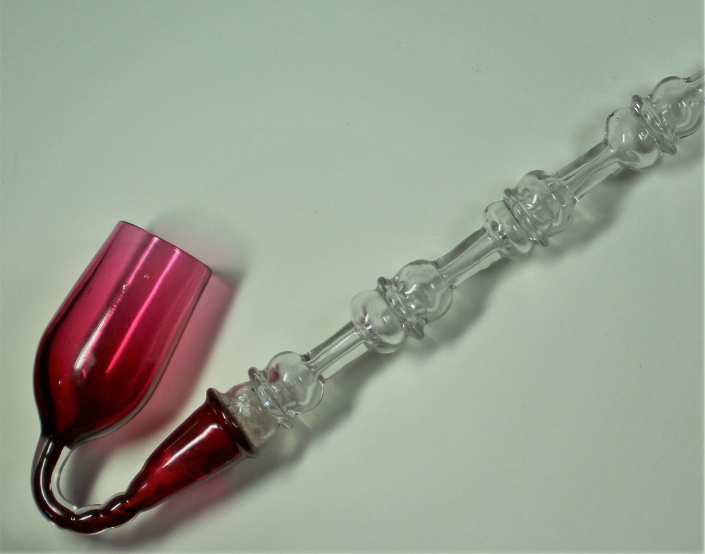 Ruby Red Bowl Bristol Glass Pipe Image