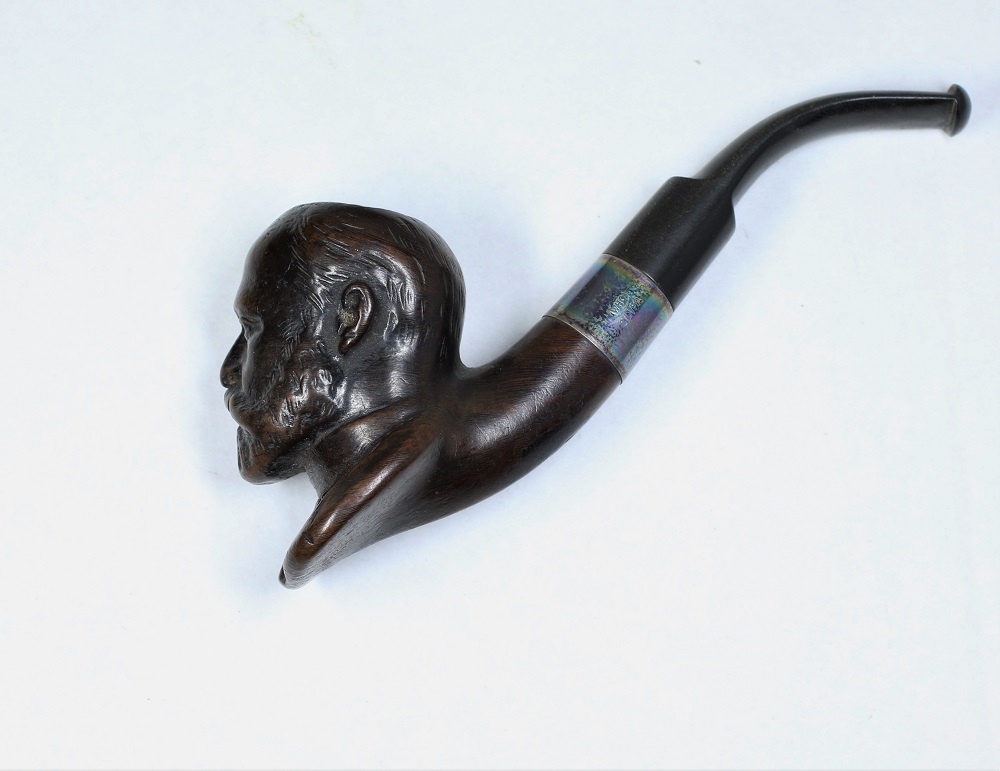 WHC Edward VII Figural Briar Pipe Image