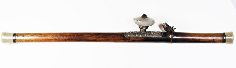 Traditional Chinese Bamboo Opium Pipe Image